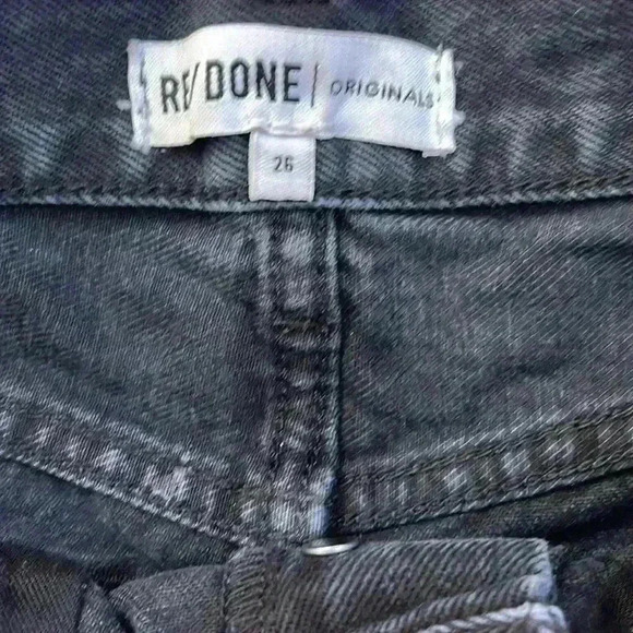 Re/Done High Rise Denim Cut Off Short Size 26 - Picture 4 of 4